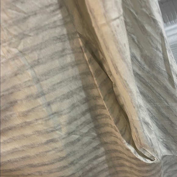 Unique Vintage Beige Striped Blouse - Picture 4 of 7